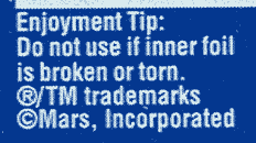 Enjoyment Tip: Do not use if inner foil is broken or torn.