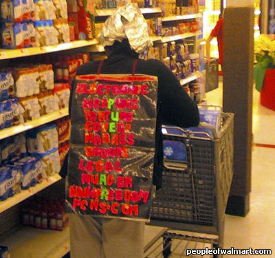 Walmart shopper wearing AFDB